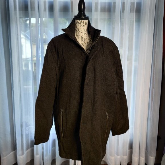 NWT JoS A. BANKS WOOL PEA COAT - Picture 1 of 12